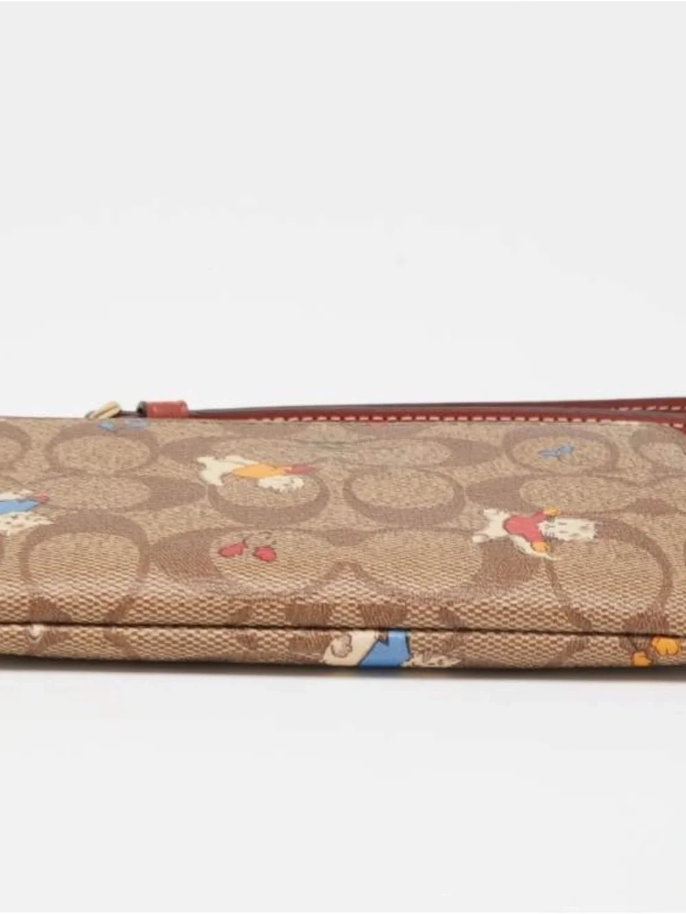 Coach wristlet brown